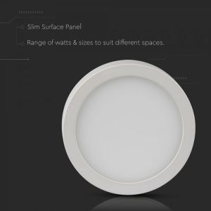 6W LED Surface Panel Downlight Premium - Round 4500K