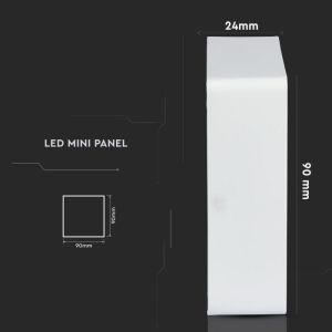 6W LED Surface Panel Downlight Premium - Square 4500K