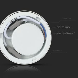 12W LED Surface Panel Downlight Premium - Round 3000K