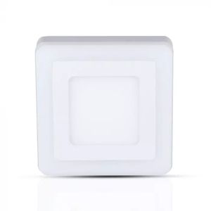 22W LED Surface Panel Downlight - Square 3000K EMC+CR80