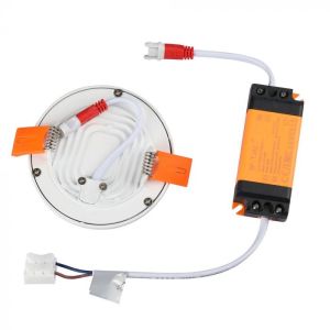 8W LED Frameless Panel Light Round 3000K