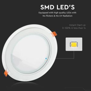 6W LED Panel Downlight Glass - Round 4000K