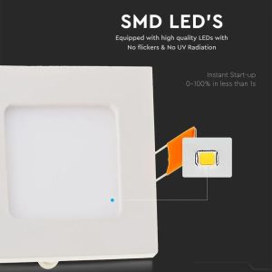 3W LED Premium Panel Downlight - Square 6000K