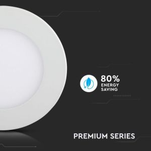 22W LED Slim Panel Light Round 3000K