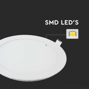 6W LED Premium Panel Downlight - Round 3000K