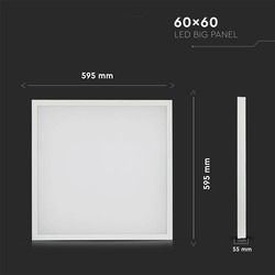 LED Panel 25W 600x600mm 160LM/W - Backlite Panel With Non Isolated Driver 3000K