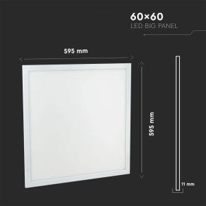 LED Panel 40W 595x595mm 110Lm/W 6400K 6PSC/SET IP65