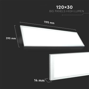 LED Panel 29W 1200x300mm A++ 3000K incl Driver 6PCS/SET