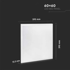 40W LED PANEL 600x600mm 4500K SQUARE 6PCS/PACK