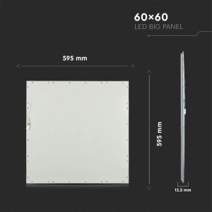 LED Panel 40W 600 x 600 mm 3000K Incl Driver 6PCS/SET