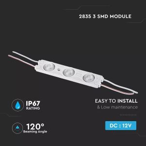 LED Module 1.5W 3LED SMD2835 6000K IP67