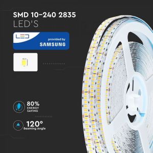 LED Strip SAMSUNG 2835 240 Leds 24V IP20 3000K