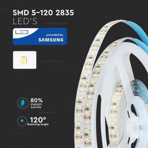 LED Strip SAMSUNG 2835 120 Leds 12V IP20 3000K