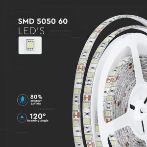 LED Strip SMD5050 - 60 LEDs 6400K IP65