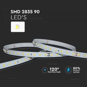 LED Strip - 90 LEDS/M 24V IP20 3000K 120° 4W/M 200LM/W