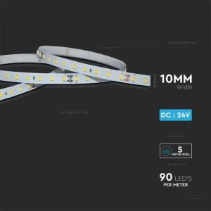 LED Strip - 90 LEDS/M 24V IP20 3000K 120° 4W/M 200LM/W