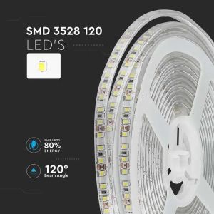 LED Strip SMD3528 - 120 LEDs 3000K IP65