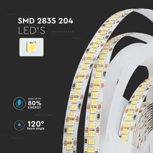 LED Strip SMD2835 - 204 LEDs 3000K IP20