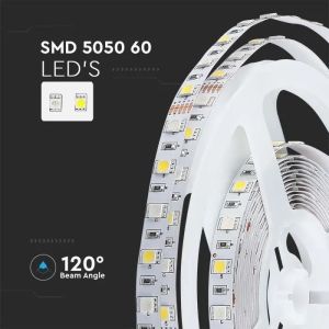 LED Strip 5050 - 60 LEDs 12V IP20 RGB + 4000K