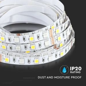 LED Strip 5050 - 60 LEDs 12V IP20 RGB + 4000K