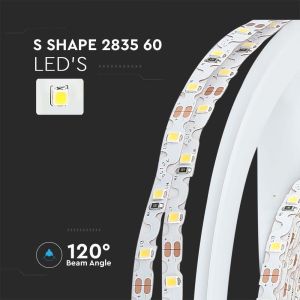 LED Strip 2835 60 Led 12V IP20 3000K S Shape