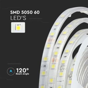 SKU 212564 LED Strip 5050 60 Led 24V IP65 6000K  с марка V-TAC