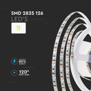 LED Strip SMD2835 - 126 LEDs 24V IP20 3000K 137LM/W