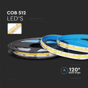 LED COB Strip Light IP20 24V 3000K 512 Leds 12W/m