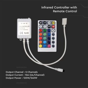 Infrared Controled With Remote Control 3in1+RGB 28 Buttons