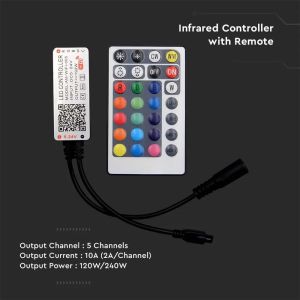 Wifi Controled With Remote Control 3in1+RGB 28 Buttons