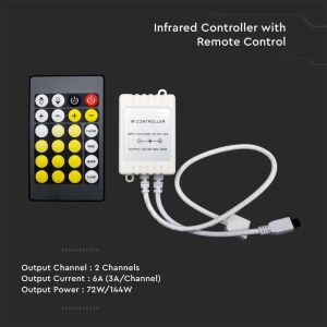 Infrared Controled With Remote Control 3in1+RGB 24 Buttons