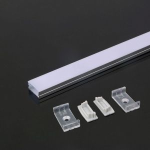 Led Strip Mounting Kit With Diffuser Aluminum 2000* 23.5*10MM White Housing