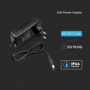 LED Power Supply - 30W 12V 2.5A Plastic IP44