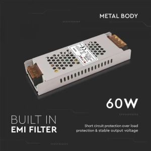 LED Power Supply 60W 12V 5A IP20