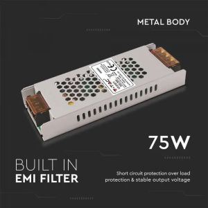 LED Power Supply 75W 12V 6.25A IP20