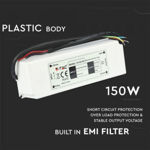 LED Slim Power Supply 150W IP67 12V