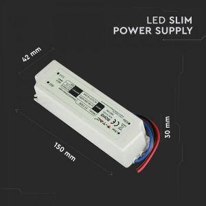 LED Plastic SLIM Power Supply - 30W 12V IP67