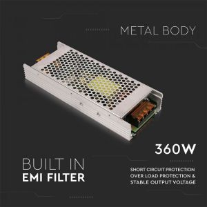 SLIM Power Supply - 360W 24V 15A IP20