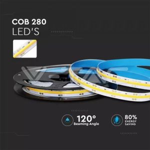 SKU 2673 LED Strip Set 280 COB IP20-3000K 10W DC24V 800LM/M / 2652 + 3264 / V-TAC