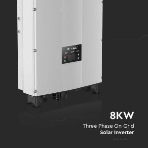 V-TAC Photovoltaic Inverter INVT Three-Phase On-Grid 8KW with LCD Display Warranty 5+5 Years IP65