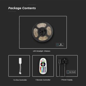 LED Strip Kit 90leds- 13W RGB + WW + CW TUYA Wifi Smart