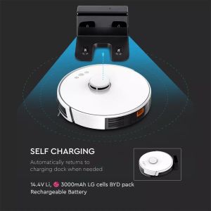 Vacuum Cleaner Auto Charging Gyro Robotic Laser Compatible With Amazon Alexa And Google Home