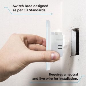 WIFI Touch 2 Way Switch Compatible With Amazon Alexa And Google Home White