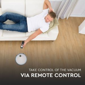 Vacuum Cleaner With Remote Control White & Blue