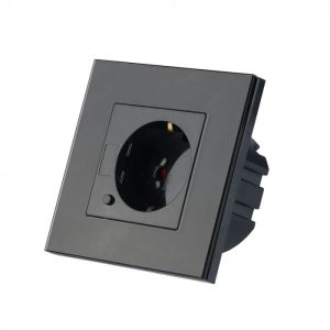 EU WIFI Wall Socket Black