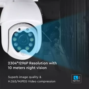 P09-8 WIFI Outdoor Camera With 8 Led Lights 3MP IP65 Dome