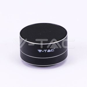 Metal Bluetooth Speaker With Mic & TF Card Slot 400mah Battery Black