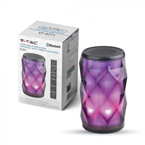 Led Light Portable Bluetooth Speaker With AUX & TF Slot TWS 1200mah Battery