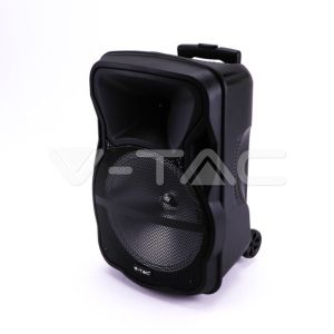 35W Rechargeable Trolley Speaker With One Wired Microphone RF Control RGB 12 inch