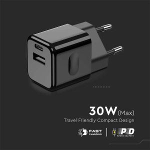 Dual USB Fast Charging mini travel adapter